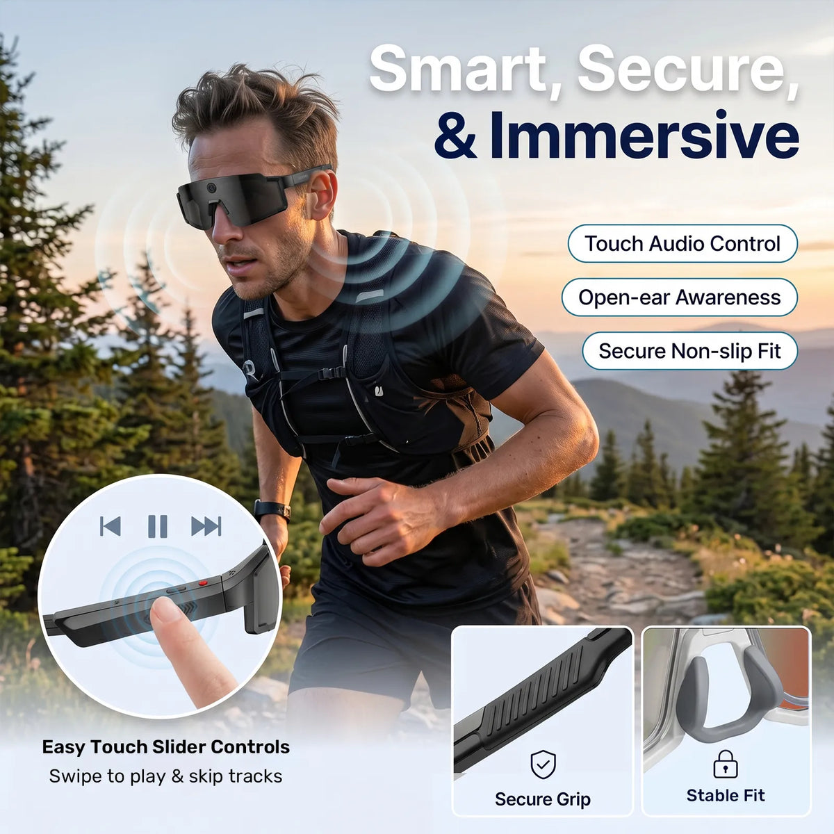 Virasight Smart 05 Black Sport AI Glasses smart glasses product image 6