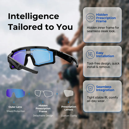 Virasight Smart 05 Black Blue Sport AI Glasses smart glasses product image 8
