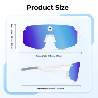 Virasight Smart 05 White Blue Sport AI Glasses smart glasses product image 3