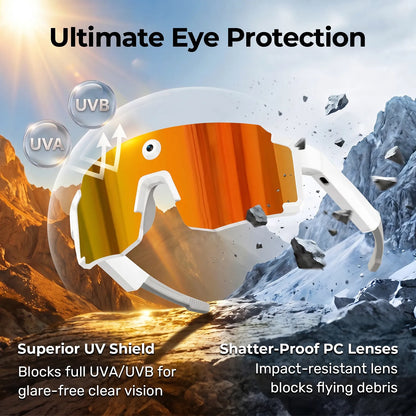 Virasight Smart 05 White Orange Sport AI Glasses smart glasses product image 4