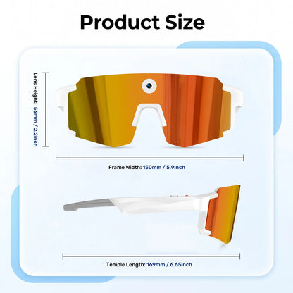 Virasight Smart 05 White Orange Sport AI Glasses smart glasses product image 3