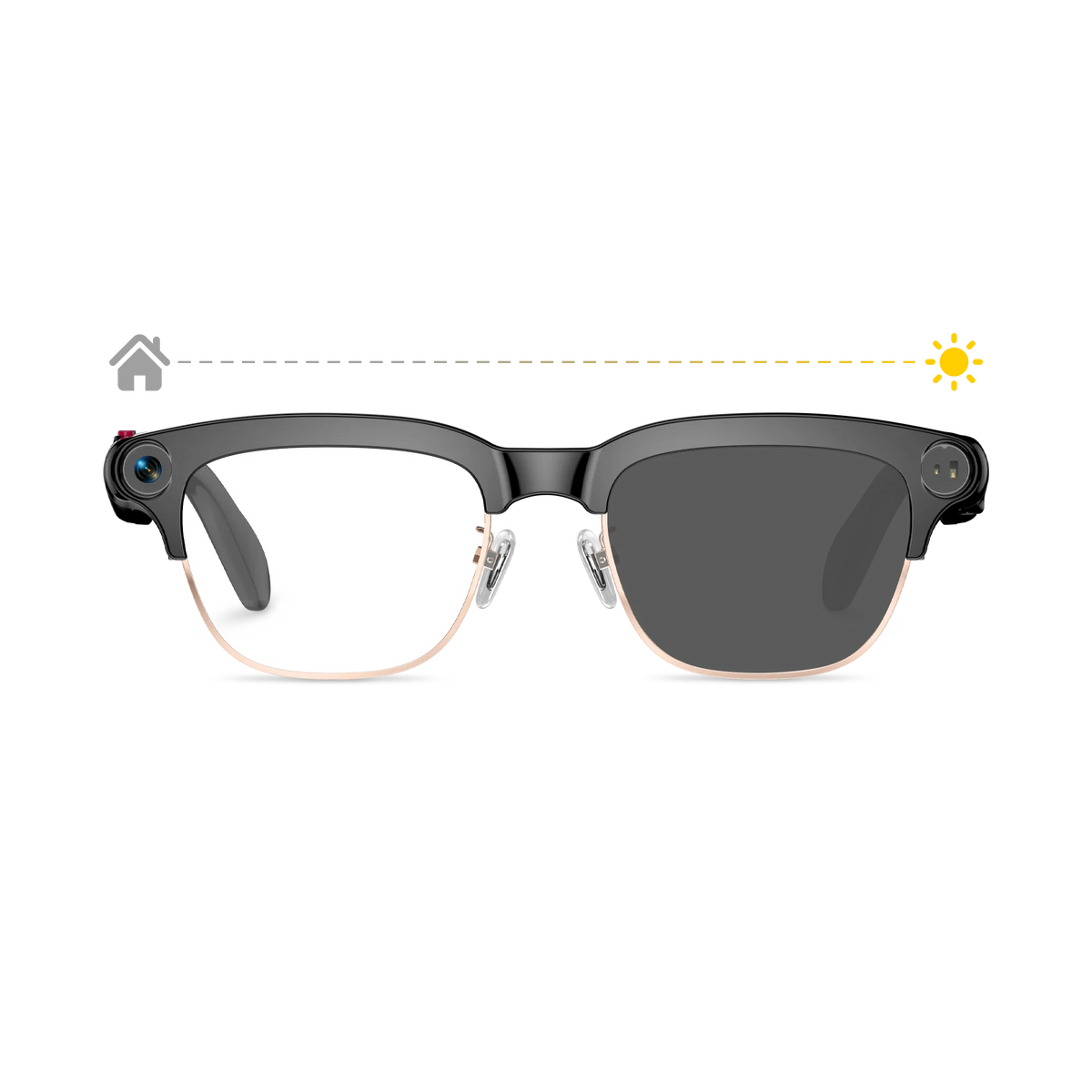 Virasight Smart 03 Gold Photochromic AI Glasses smart glasses product image 1
