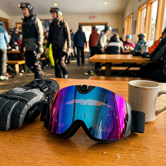 Ski Vue goggles at the lodge